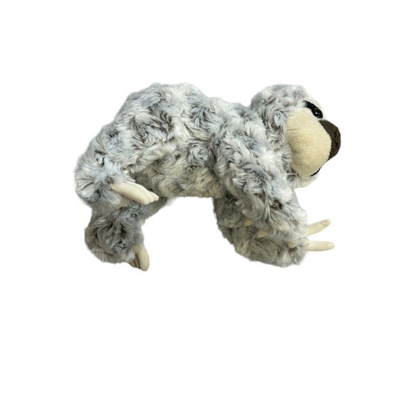 Adventure Planet Plush Sloth Toy 8" brown gray white - Picture 8 of 8